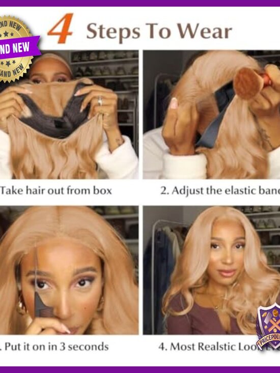30 Inch Human Hair Lace Front Wig Pre Plucked Body Wave HD Lace